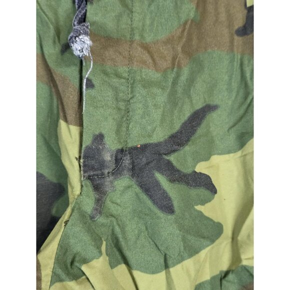 Vintage US Military ECWCS Trousers Mens Small Regular Woodland Camo PTFE 80s - Picture 3 of 16
